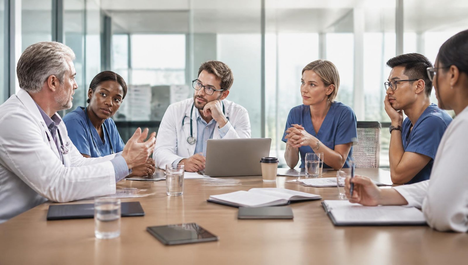 Healthcare team in clinical setting
