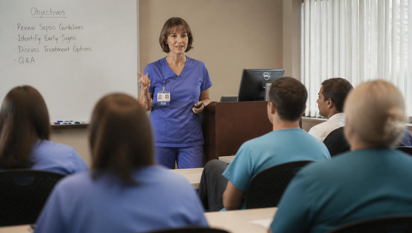 Healthcare team in clinical setting